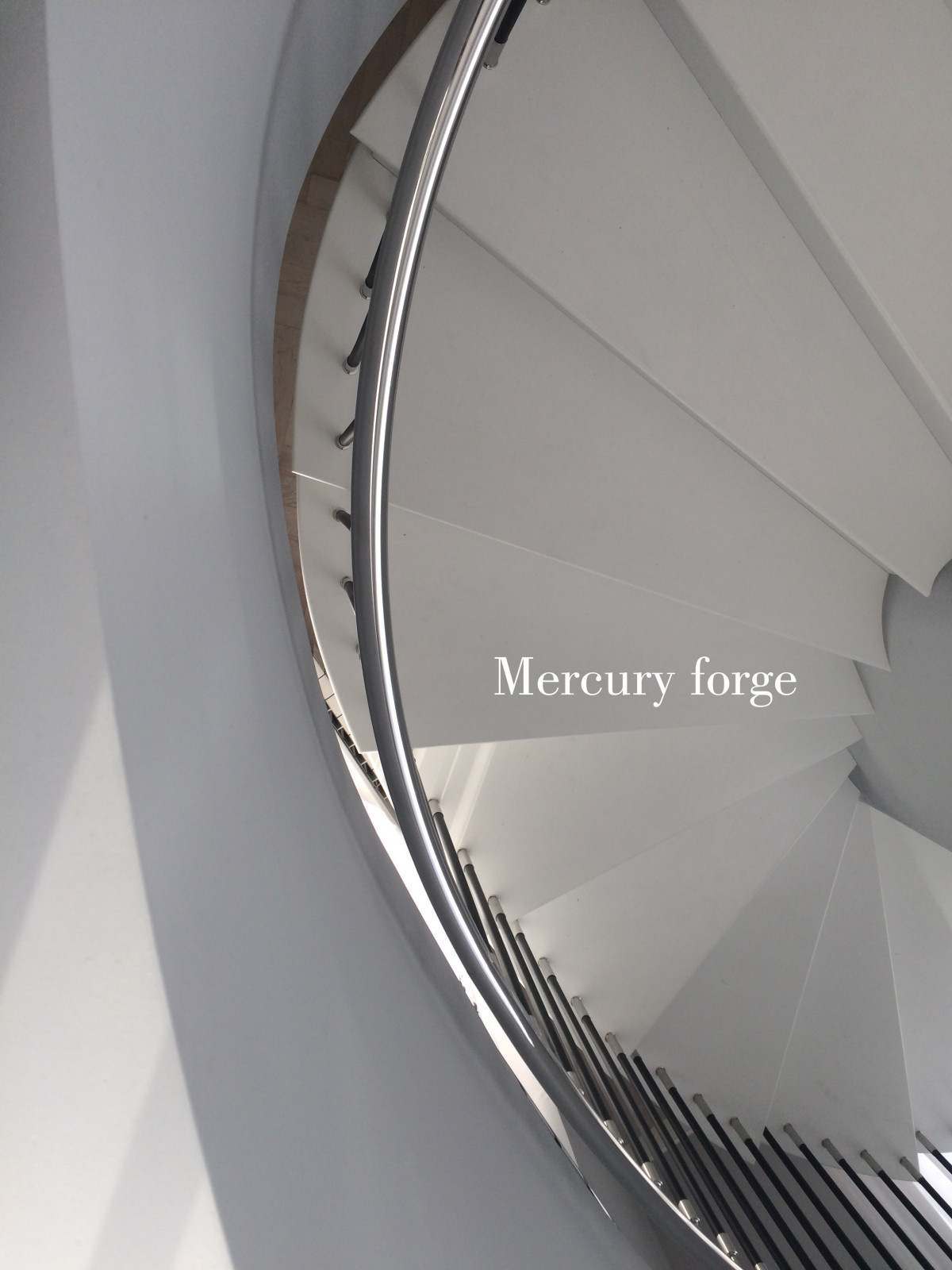 Лестница, ограждение из нержавеющей стали, Mercury forge