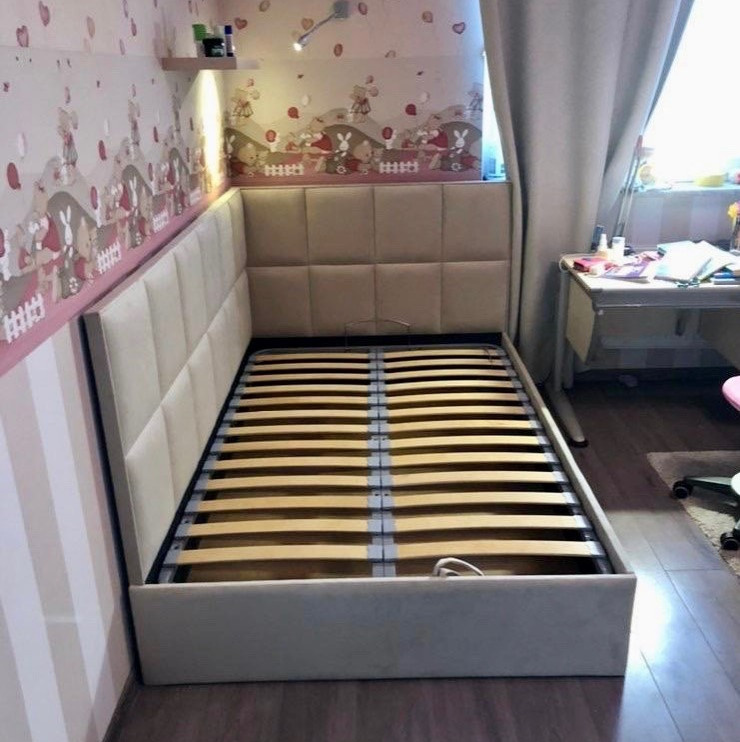 Кровати с мягким изголовьем