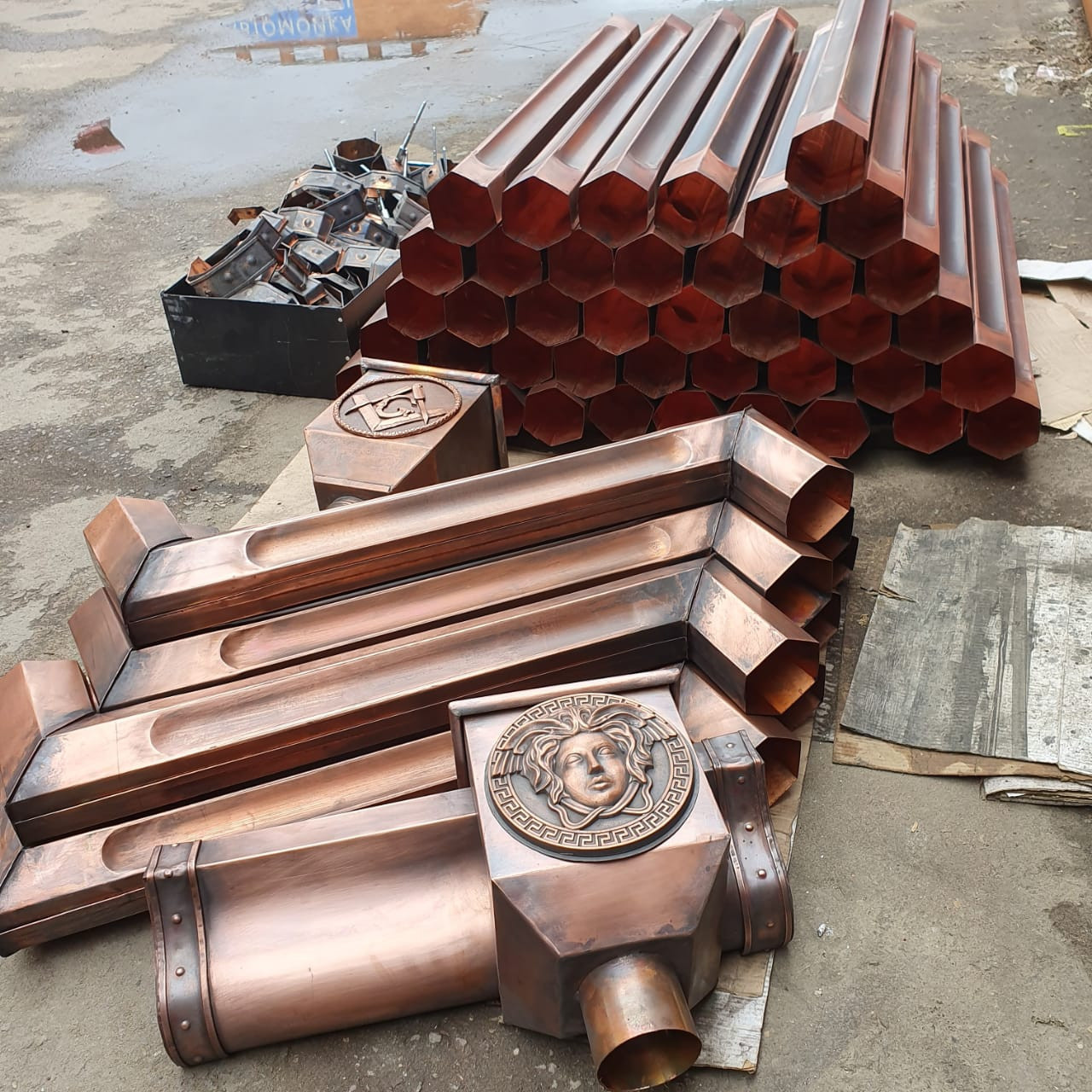 Медная водосточная система «Antique»