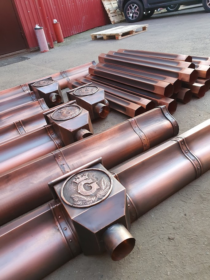 Медная водосточная система «Antique»