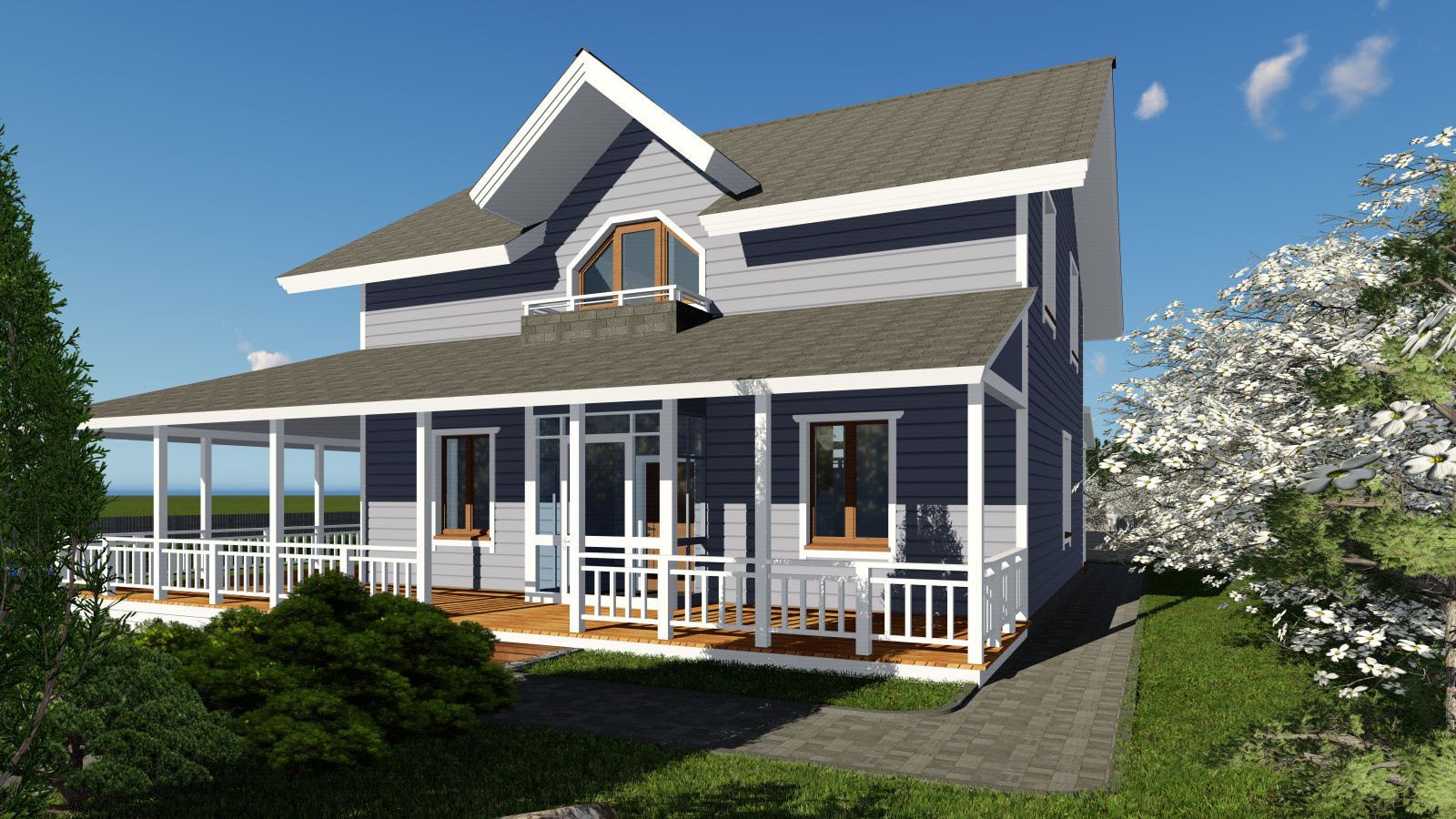 Визуализация дома в кп "Капелла"