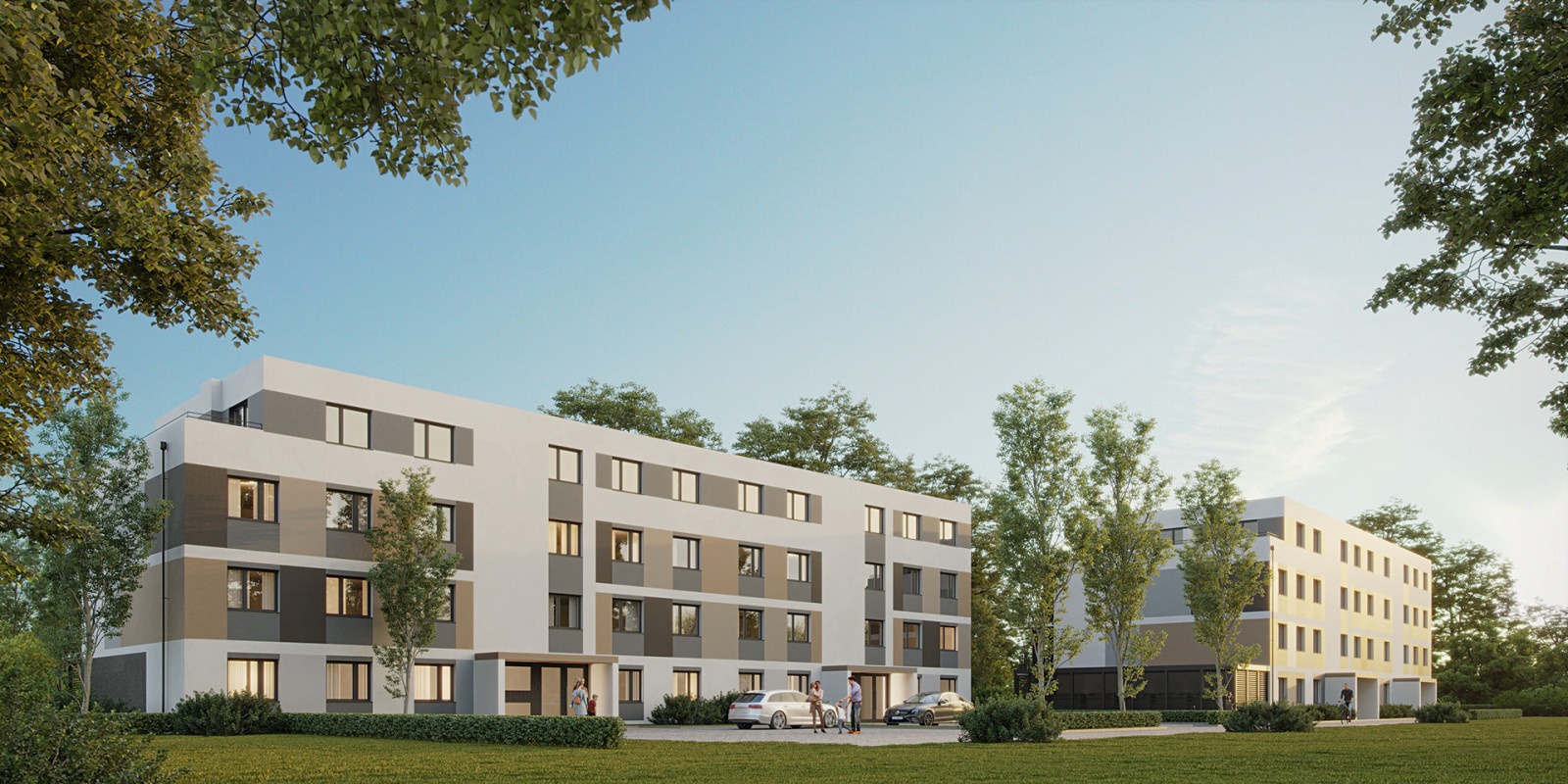 Neubau von Mehrfamilienhäusern, Hanau