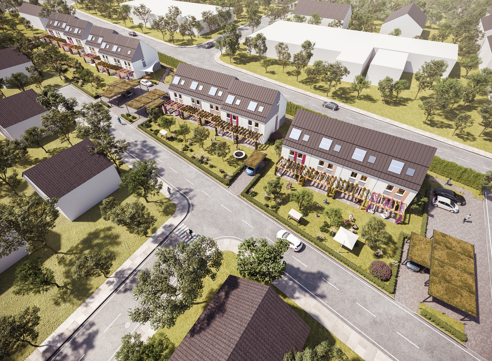Neubau von 10 Reihenhäusern, Rödermark