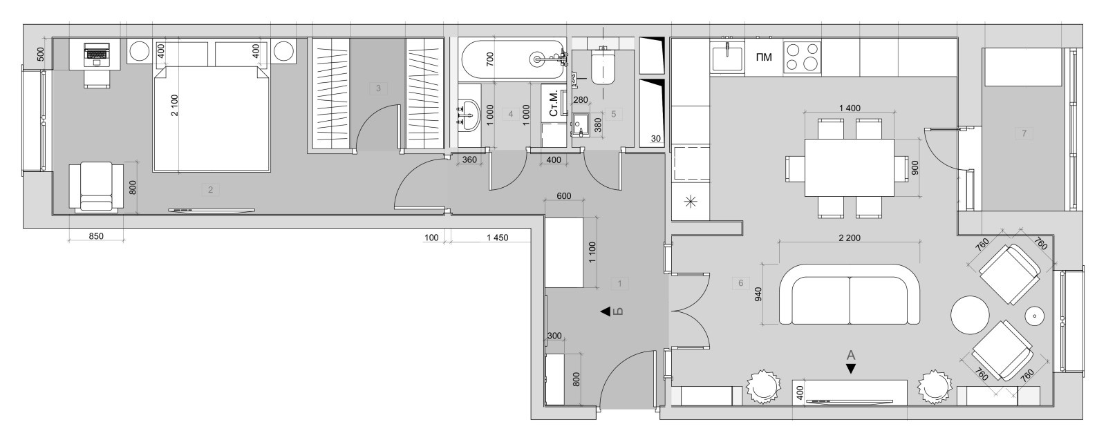 Фото ЖК "Петр 1" - 62 м²