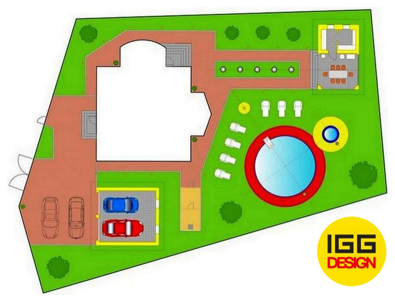 Дом - 200 м2 - с планировкой участка;