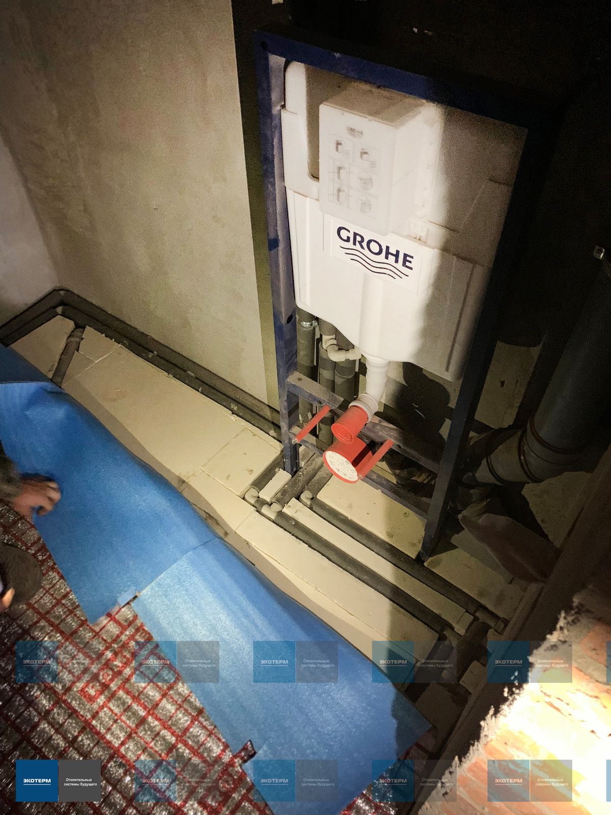 Монтаж инсталляции