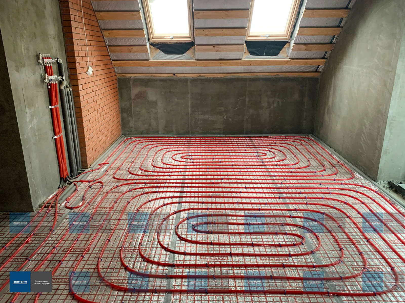 Укладка теплого пола на водяной основе