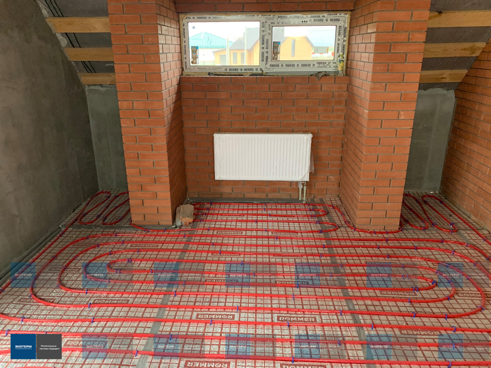 Совмещение радиатора и теплого пола