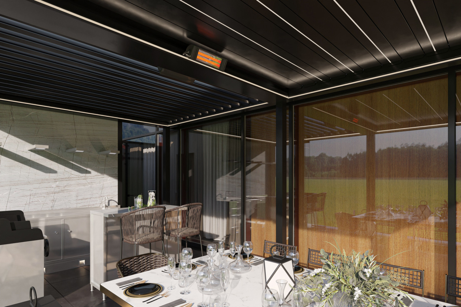 Реконструкция Террасы | Биоклиматическая Пергола | 2020