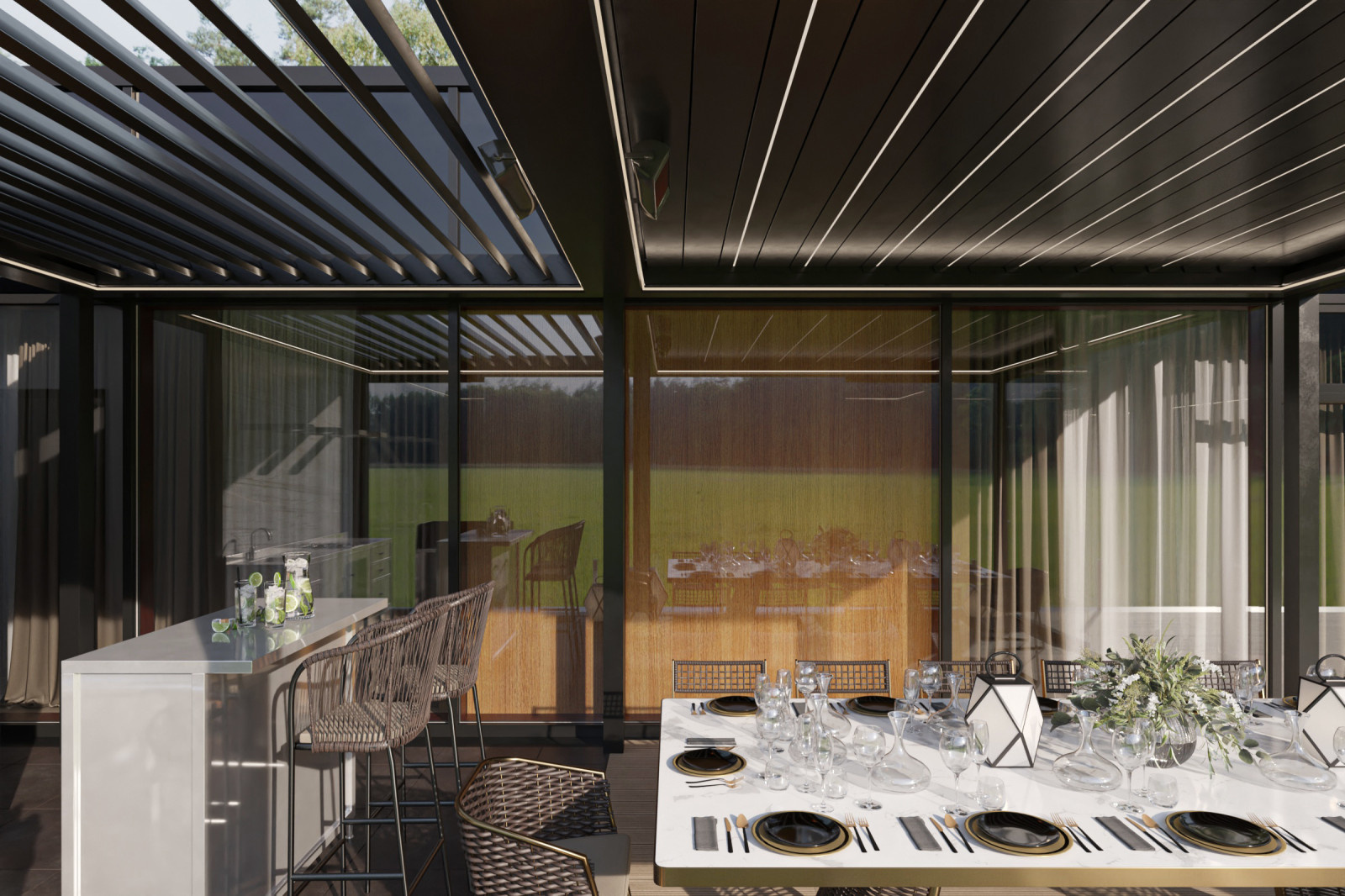 Реконструкция Террасы | Биоклиматическая Пергола | 2020