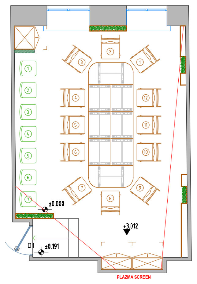 Дизайн и ремонт Переговорной комнаты компании ЛенСтройТрест