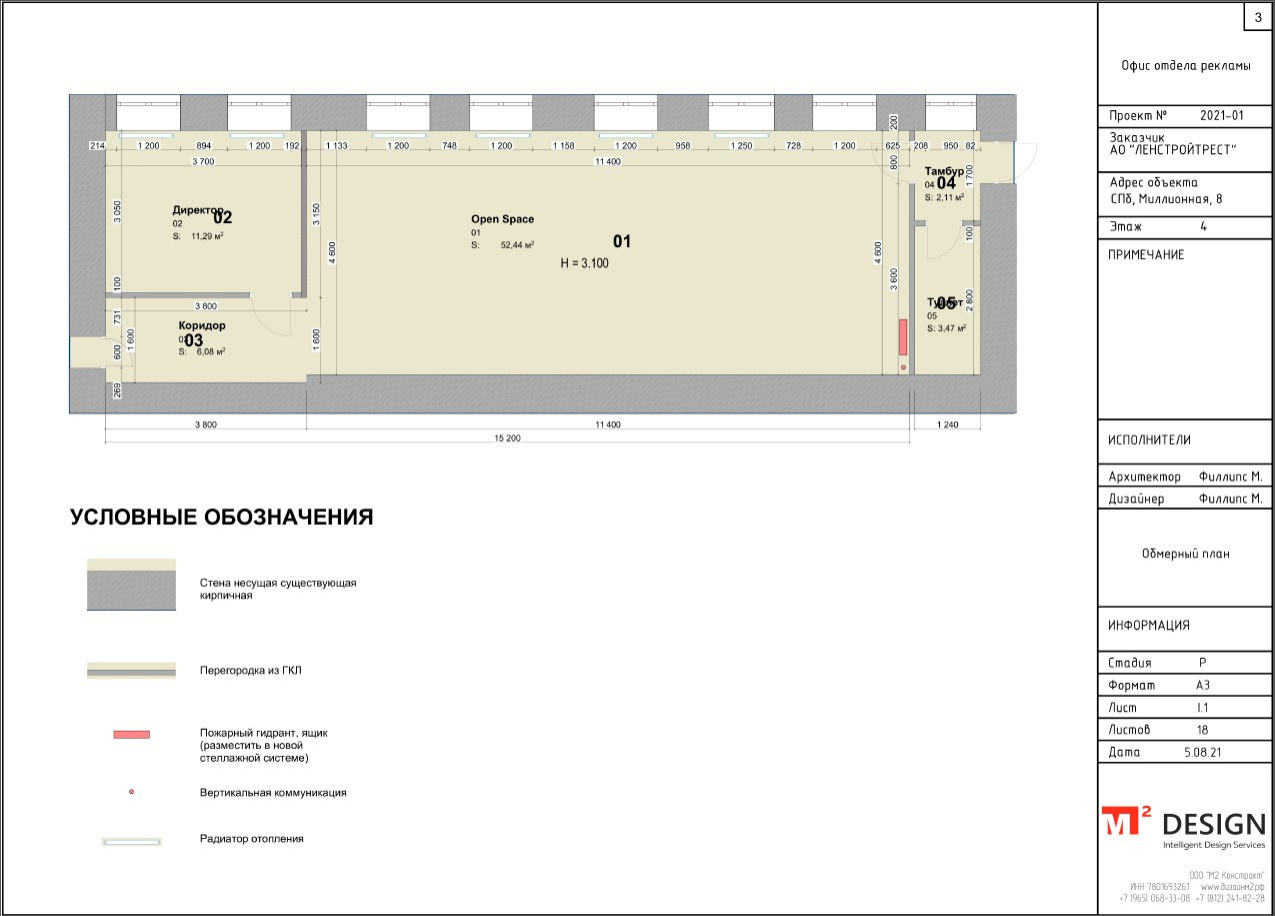 Офис Маркетологов для компании АО "ЛенСтройТрест"