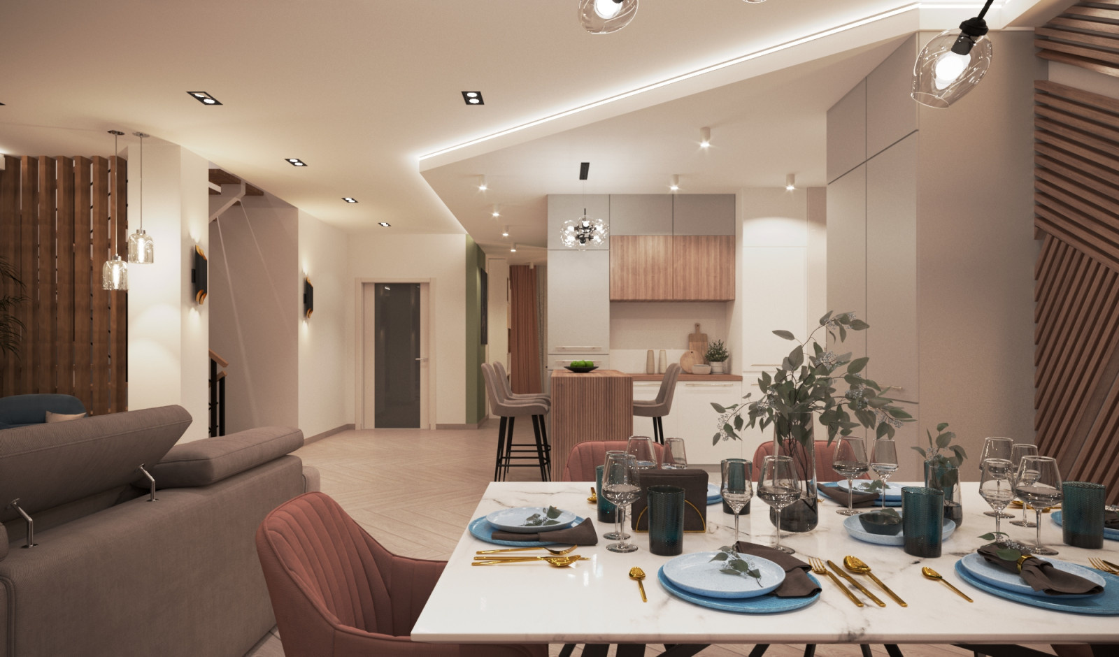 Дом 180 кв.м. Современный стиль