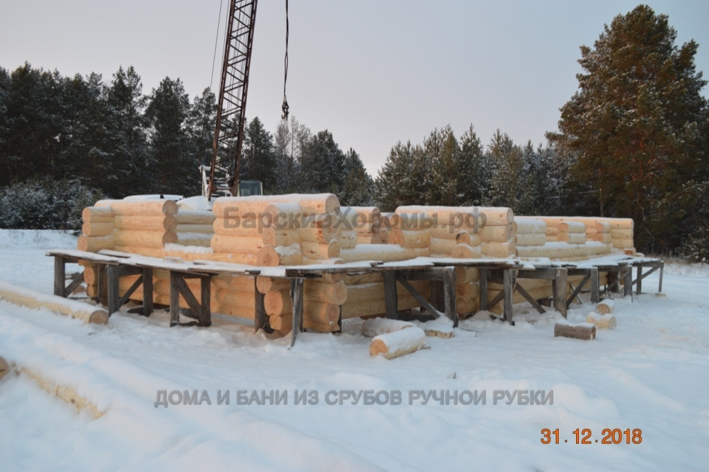 сруб дома бани "Берегиня"