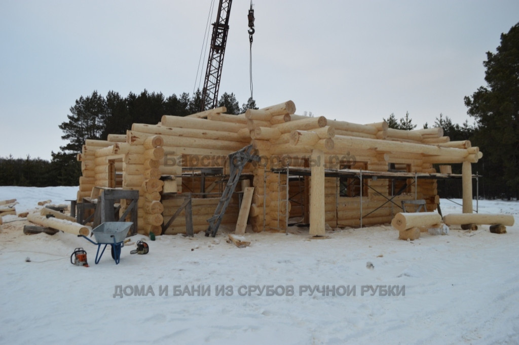 сруб дома бани "Берегиня"