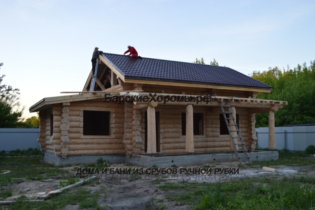 сруб дома бани "Берегиня"