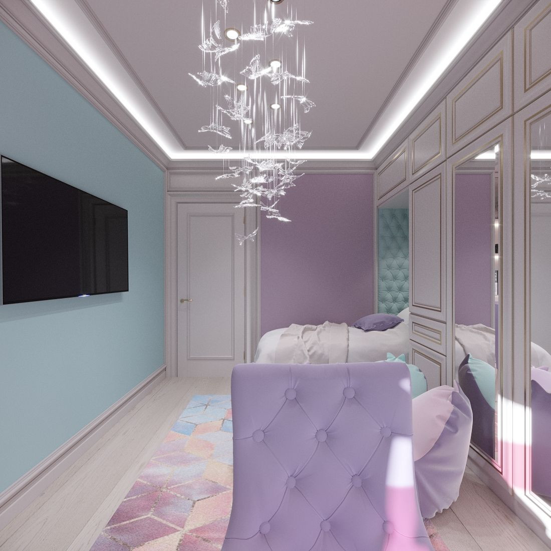 Дизайн детской 4-комнатной квартиры в Москве