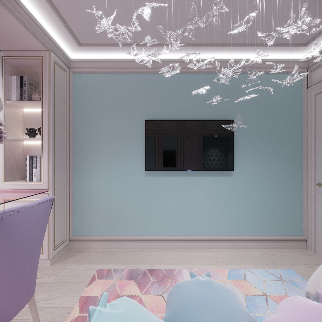 Дизайн детской 4-комнатной квартиры в Москве