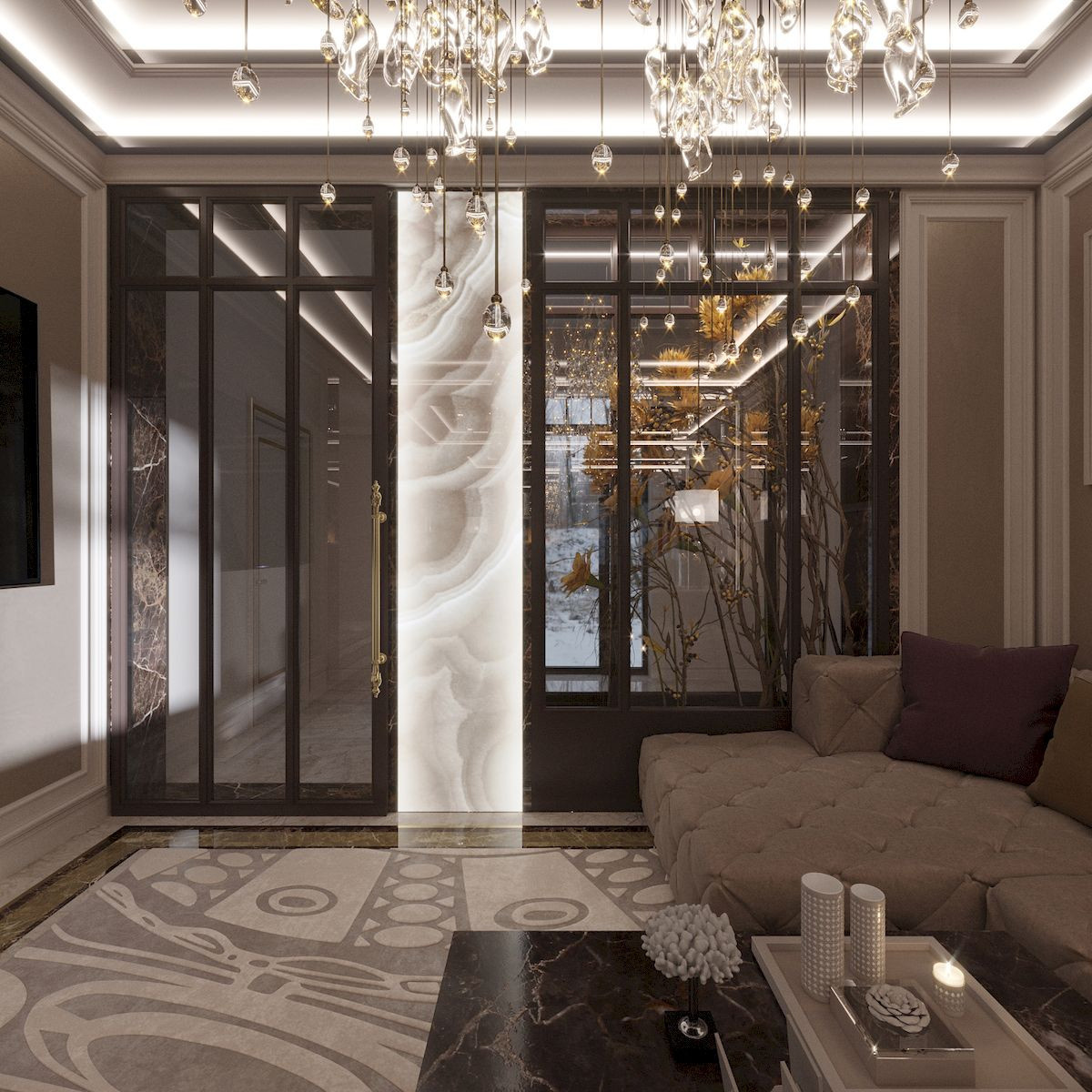 Дизайн таунхауса 100 кв. м в Куркино