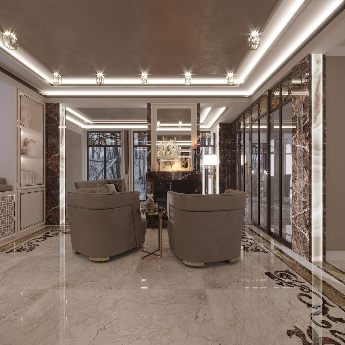 Дизайн таунхауса 100 кв. м в Куркино