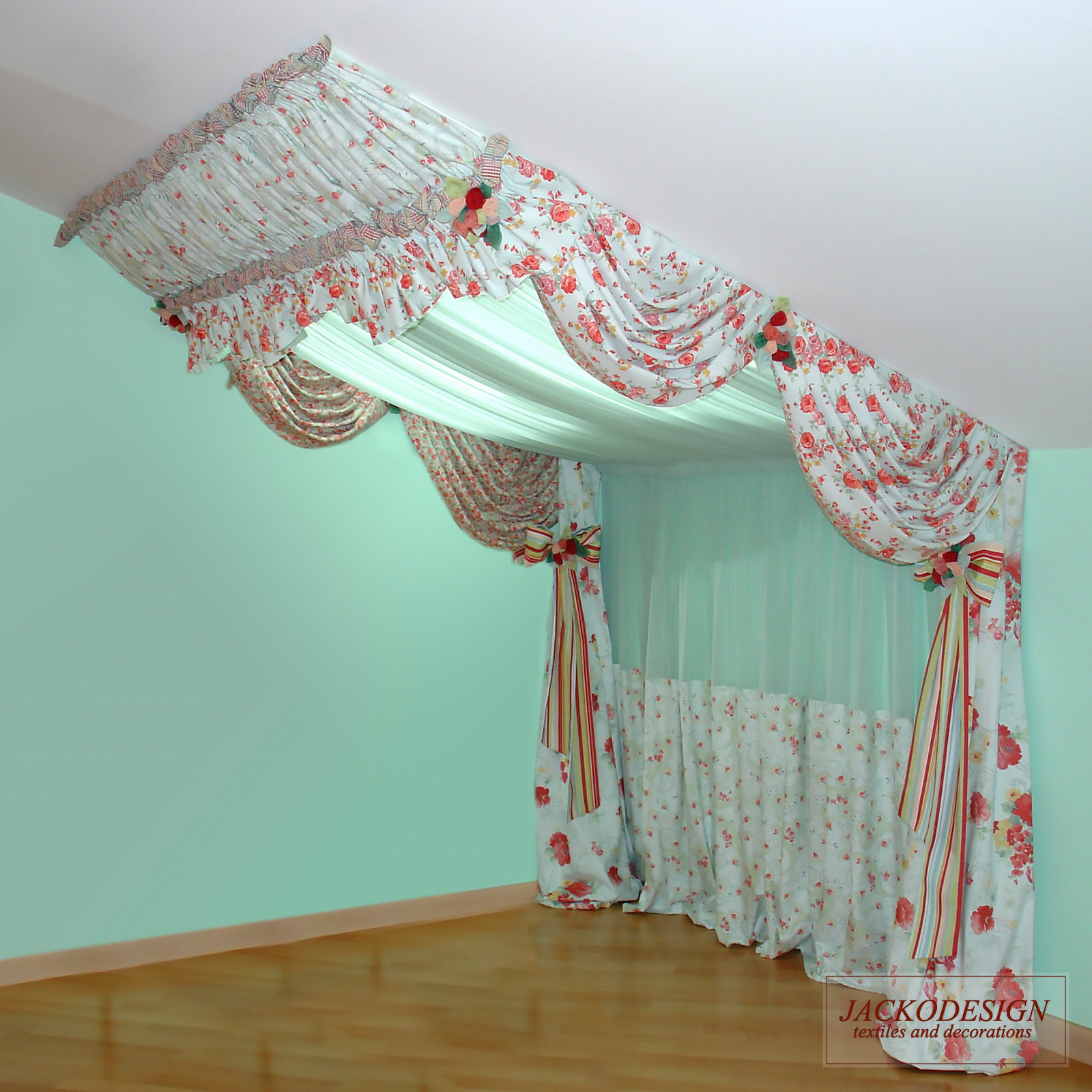 Шторы на мансардные окна игровой комнаты