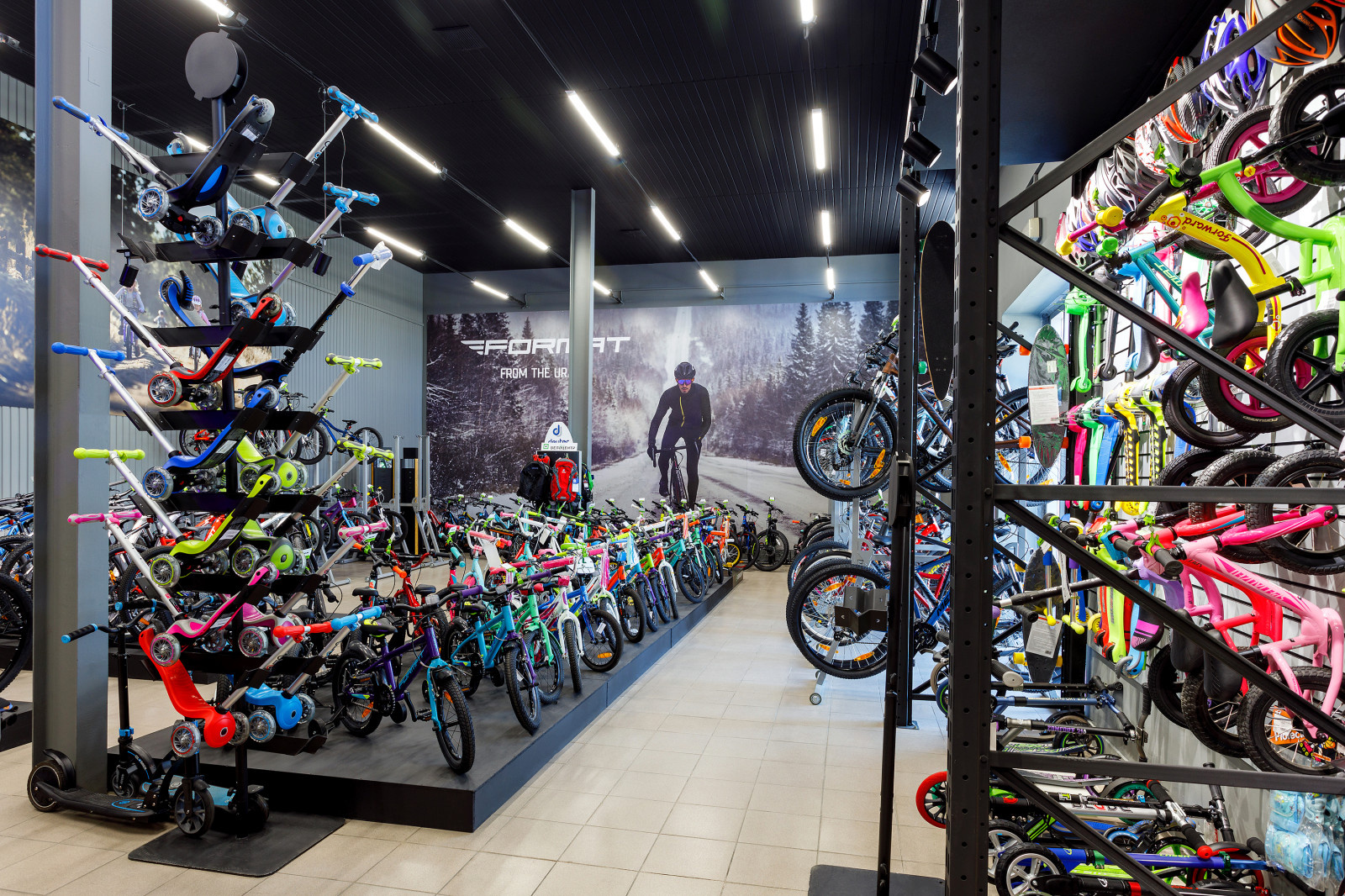 Съемка веломагазина