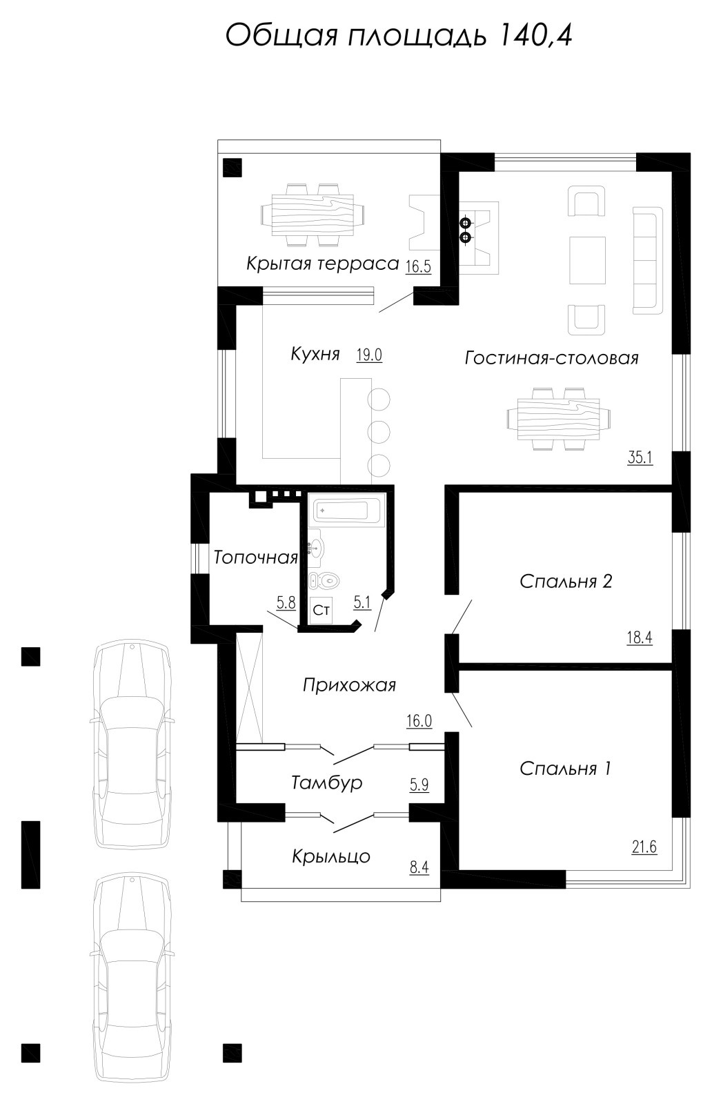 Проект дома G-140-B