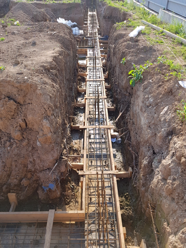 Поселок Вешки, фундаментные работы 260 м2