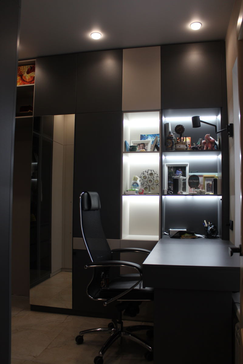 Рабочий кабинет и гардеробная