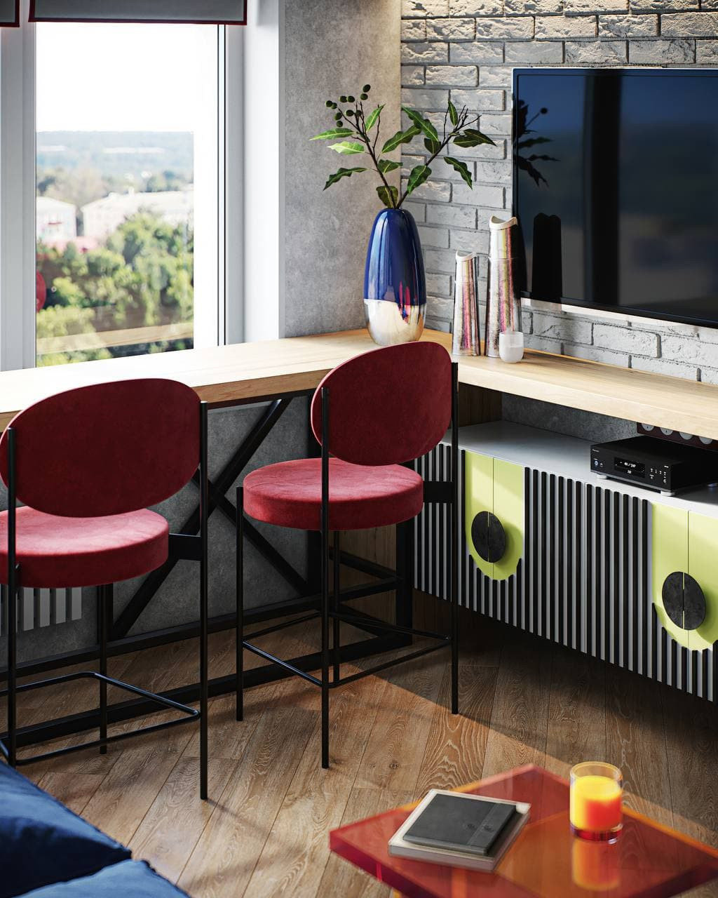 Кухня гостиная/ kitchen living room