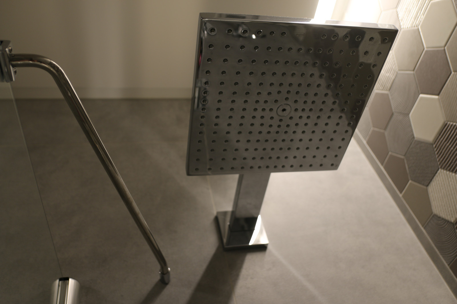 Главная ванная с панно в душевой