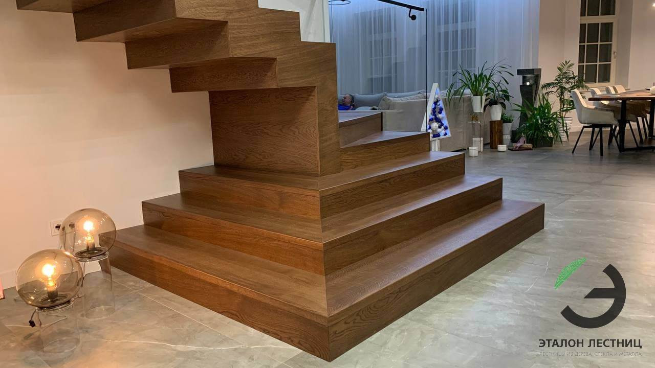 Лестница на металлическом каркасе, проект № 921