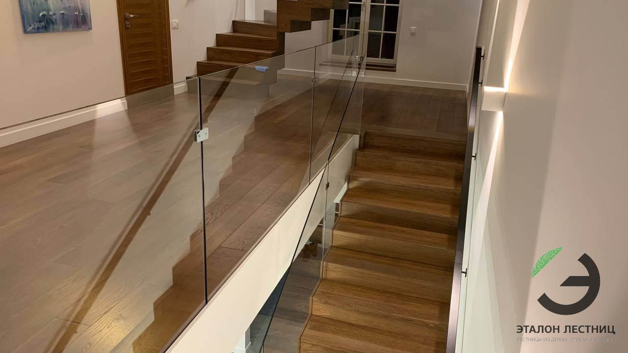 Лестница на металлическом каркасе, проект № 921