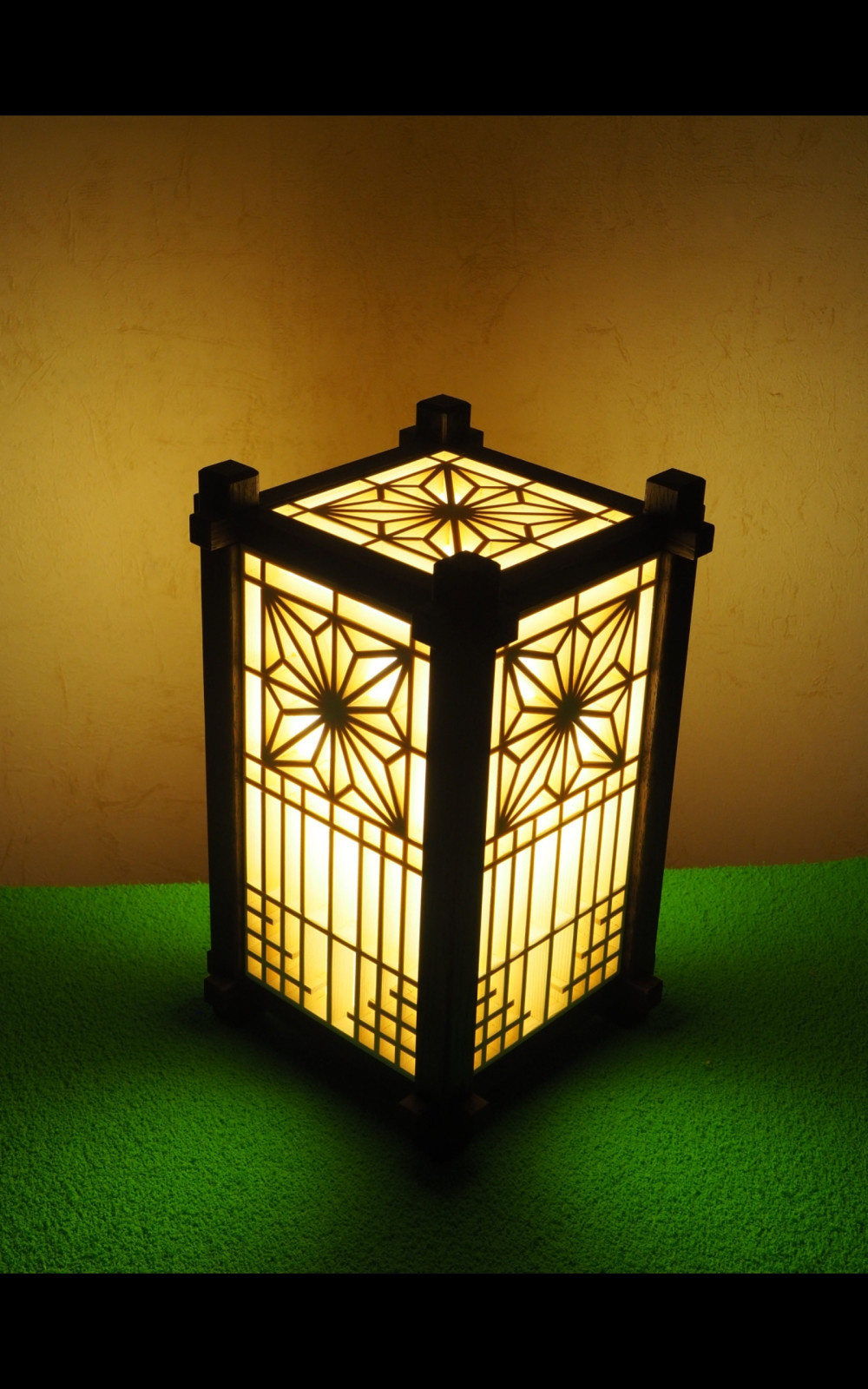Japanese wooden lamp lantern