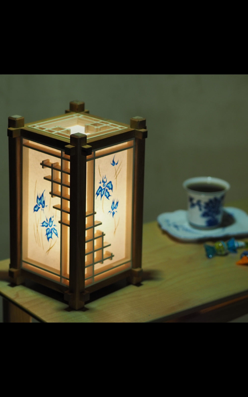 Table or floor lamp lantern