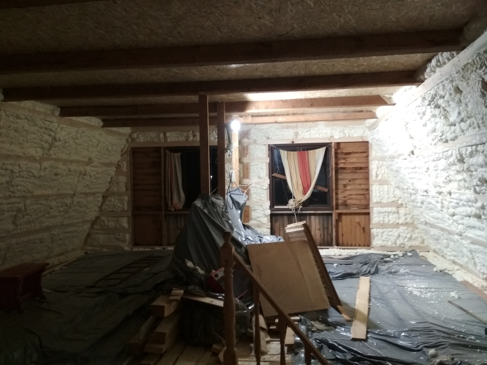 Утепление кровли пенополиуретаном