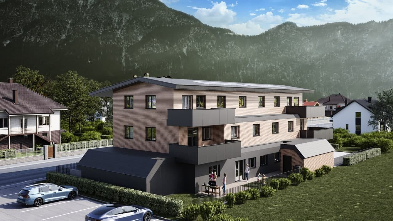 3D-Visualisierung eines Mehrfamilienhauses