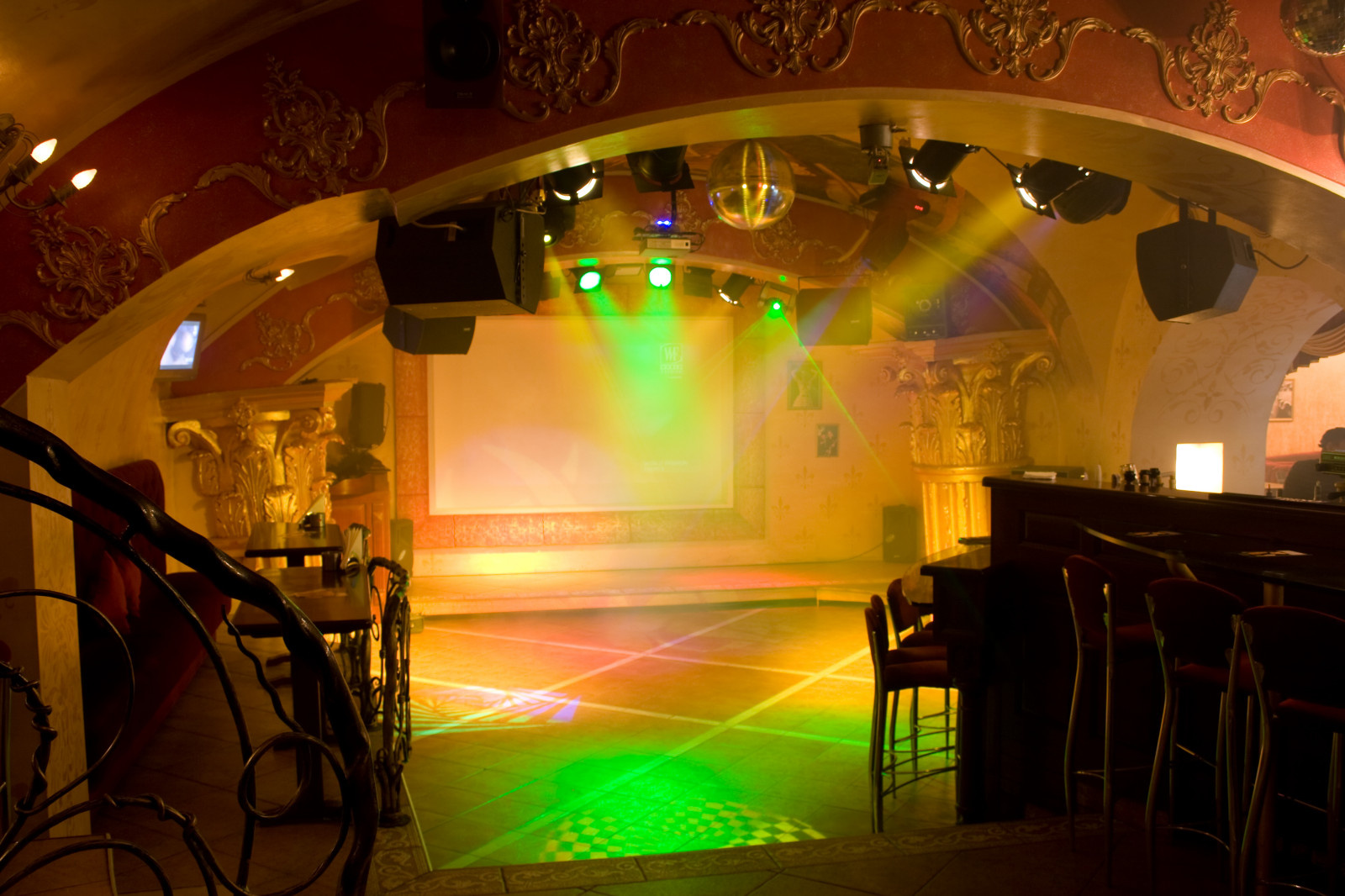 декорирование ночного клуба "Претория"