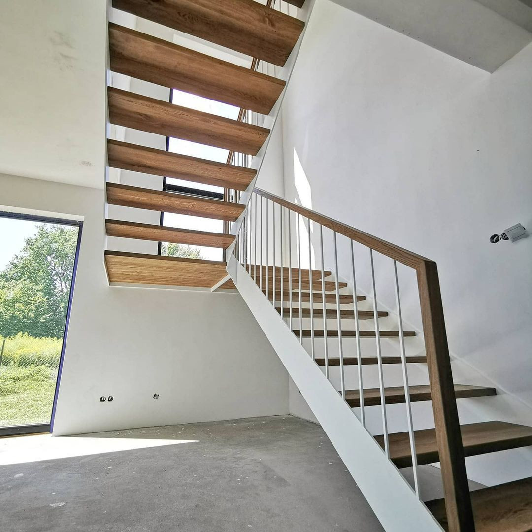 П-образная лестница с площадкой