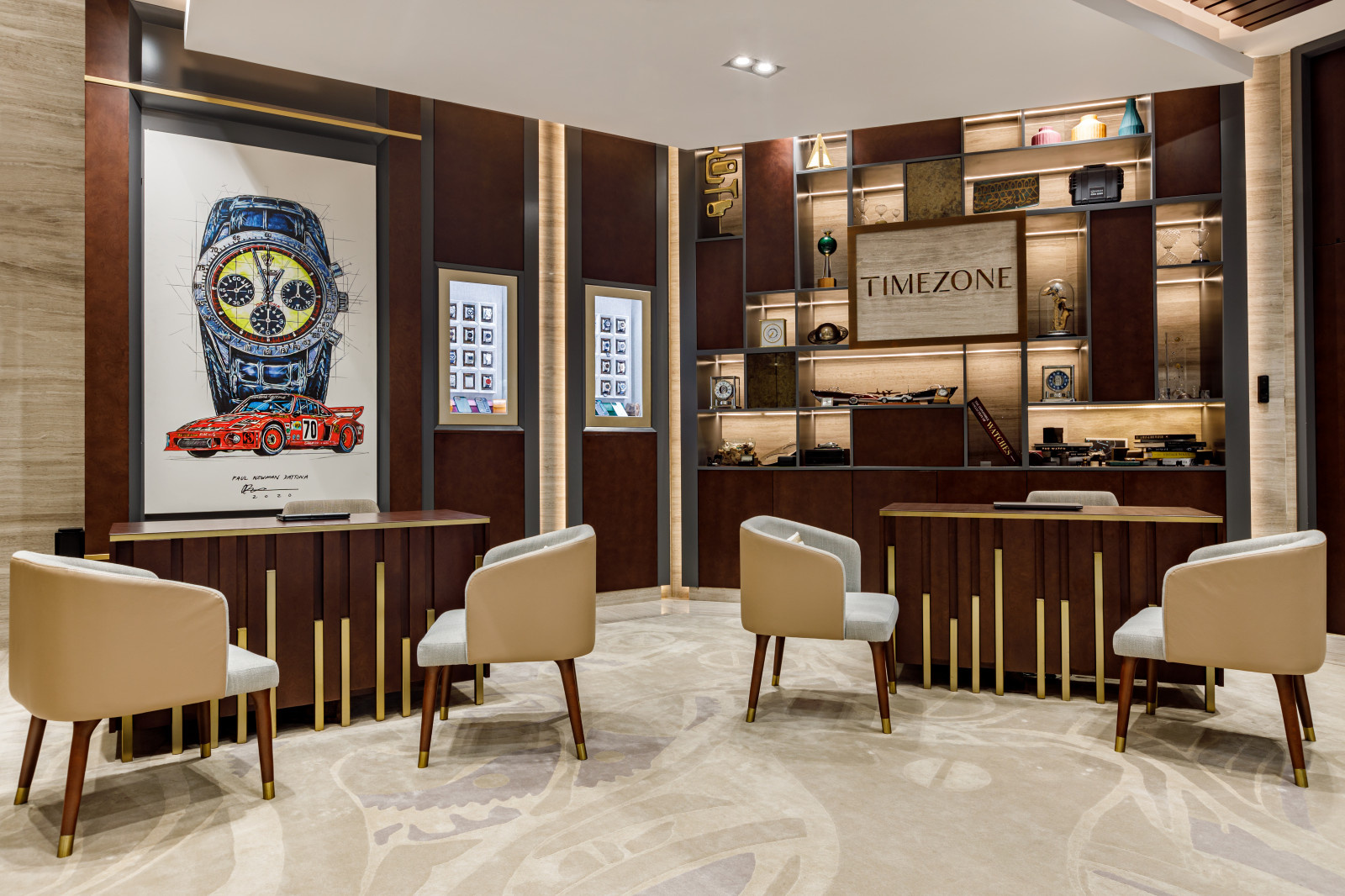 Time zone watch store in Dubai.