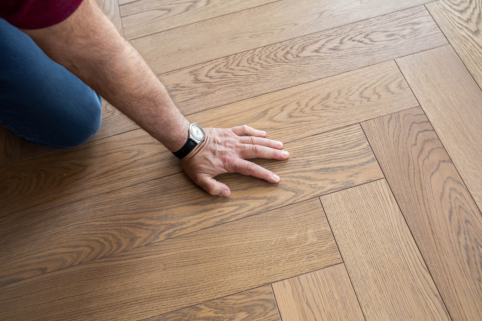 Венгерская ёлка, Дуб Натур 880 мм в частном доме Нагаево