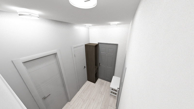 Обложка проекта: 3d Визуализация однокомнатной квартиры