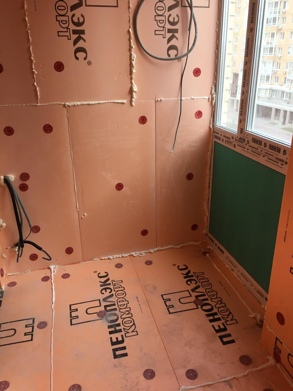 Балкон утепление