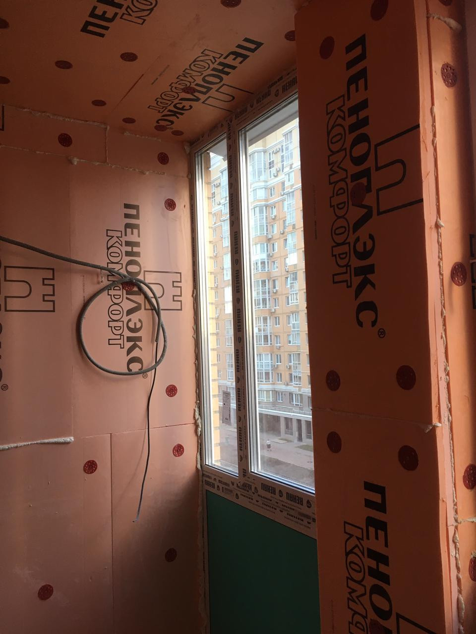 Балкон утепление