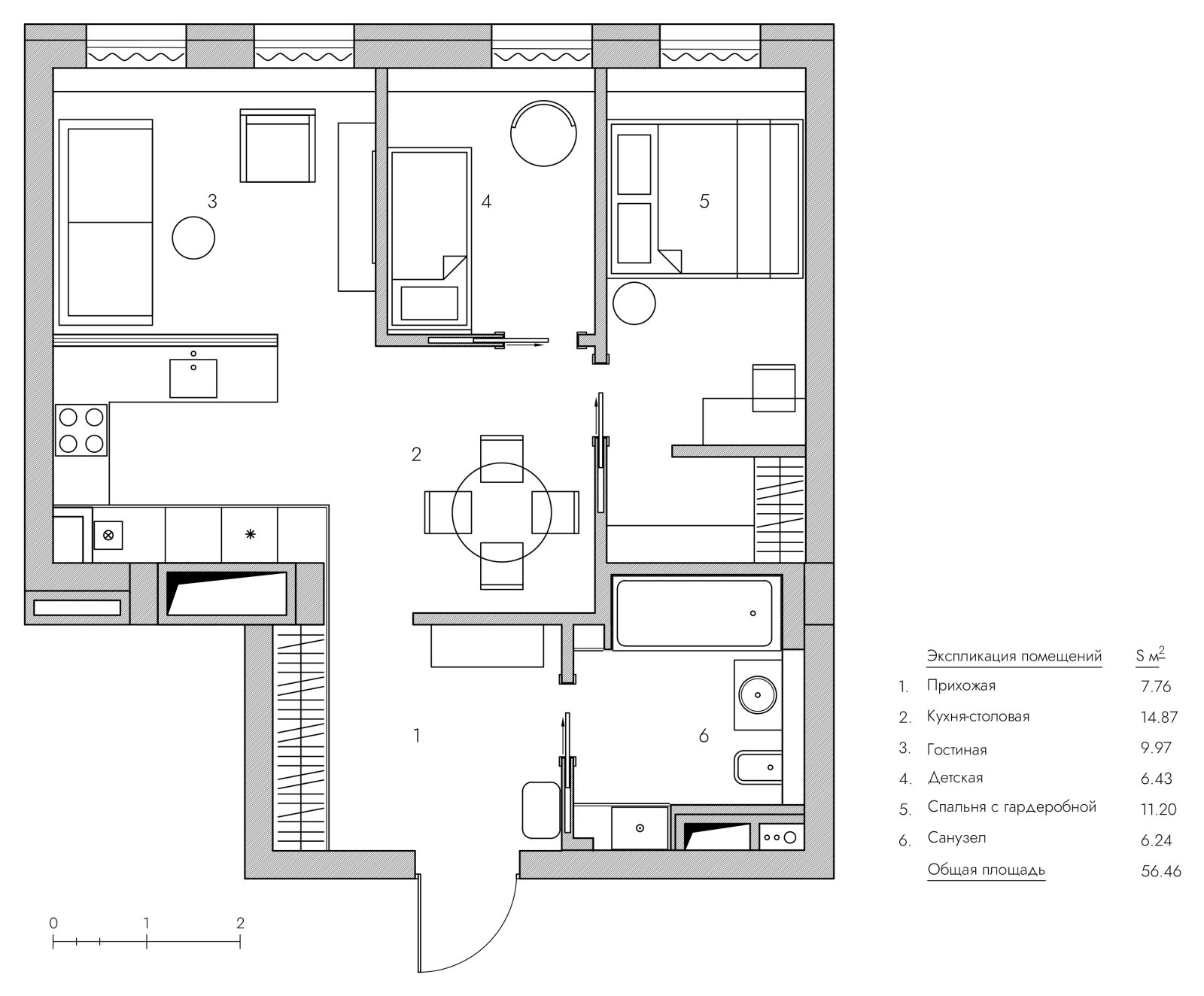 Furniture layout plan. Планировка.