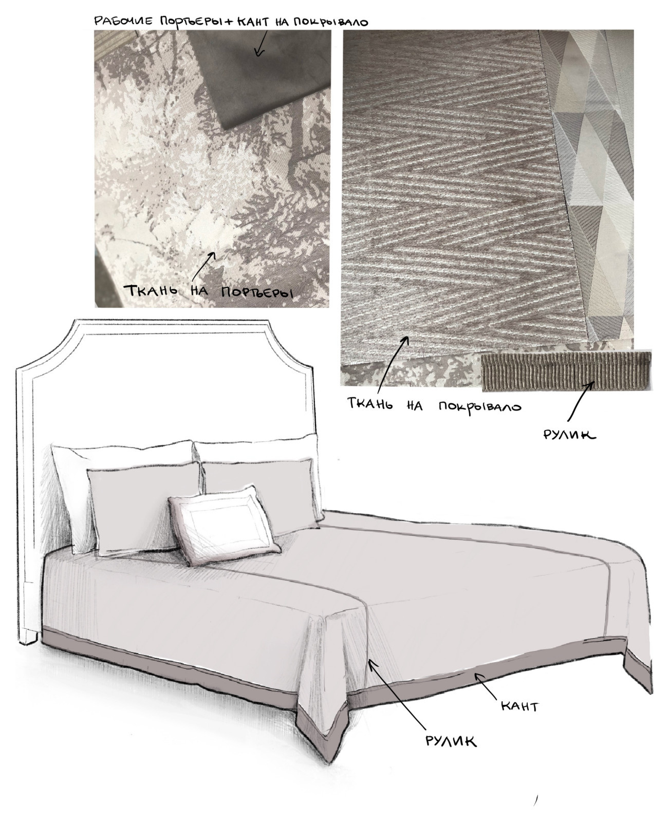 Эскизы штор