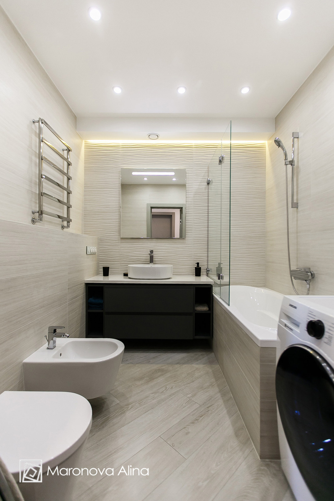 Contemporary appartment in grey shades