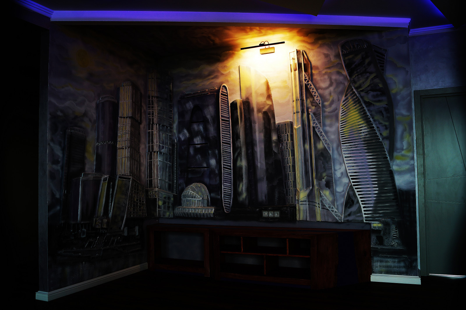 Барельеф Москва Сити.