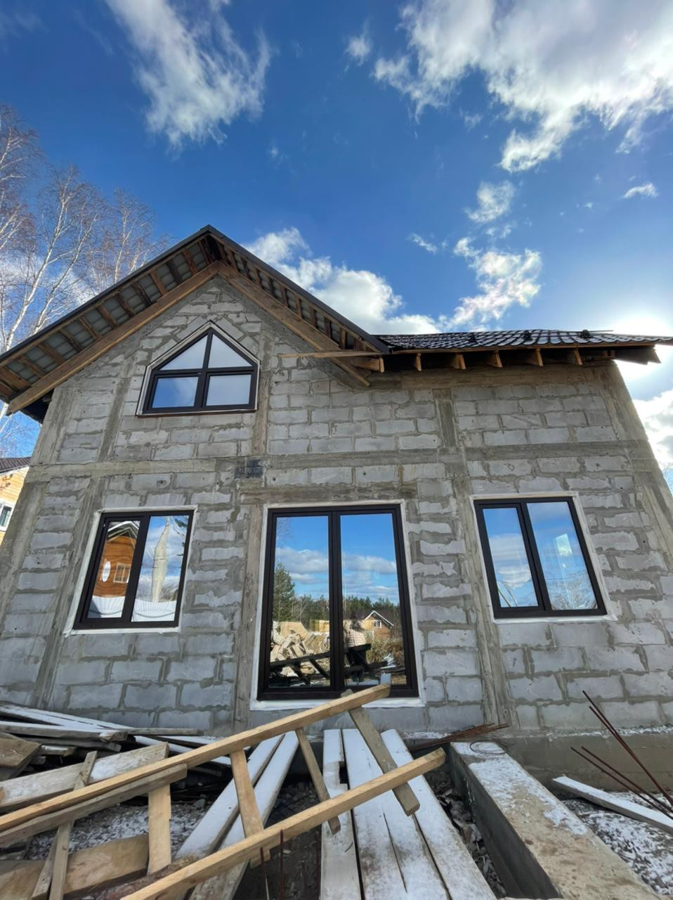 Дом из газобетона 8*9