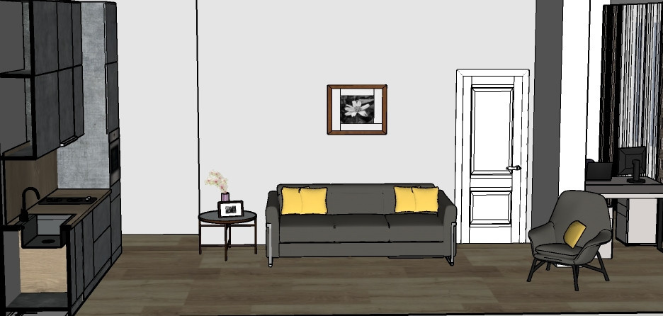 Небольшая квартира для семьи из 2-ух человек